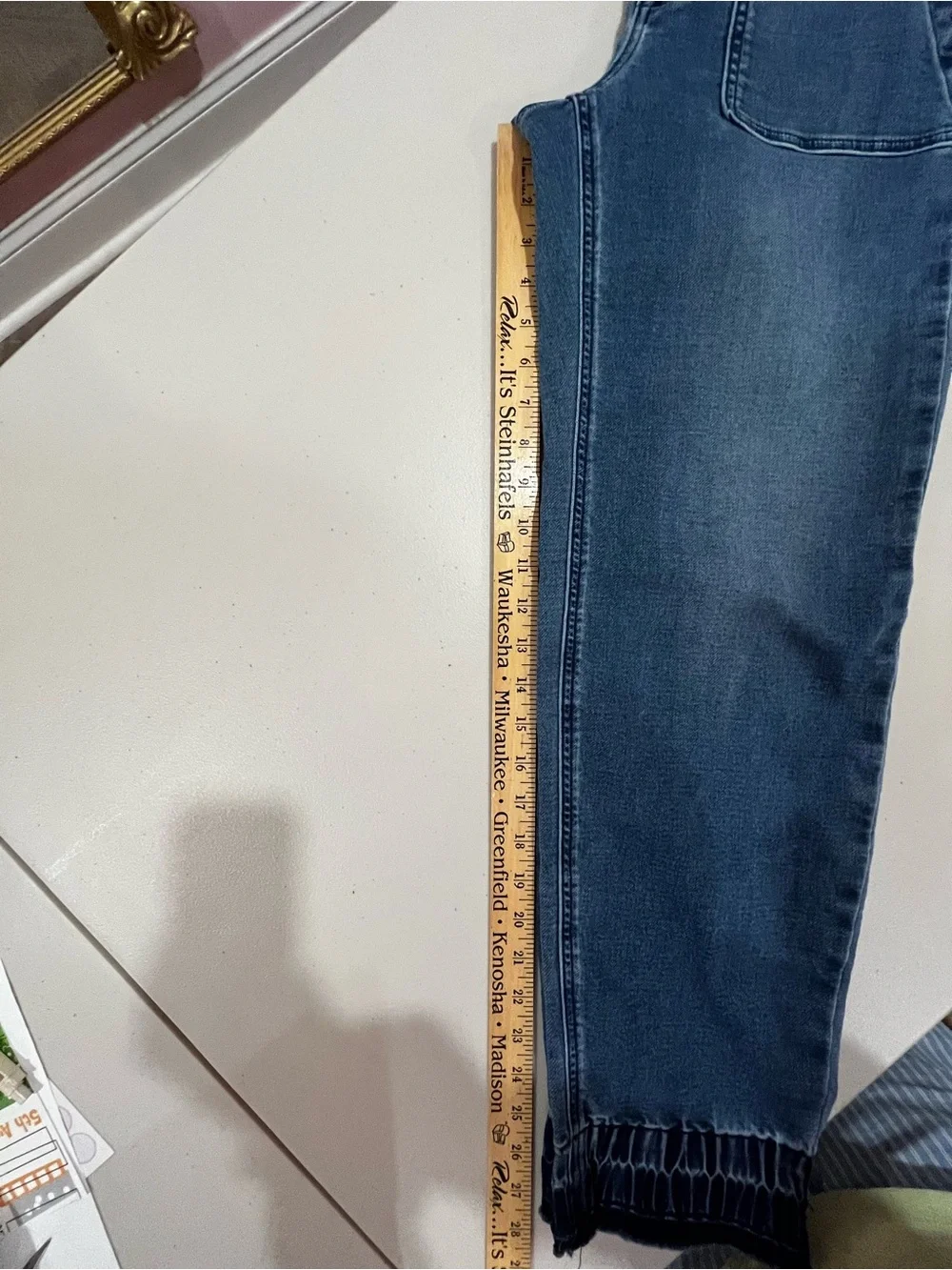 J. Crew Light Blue Surplus Jeans with released hem
